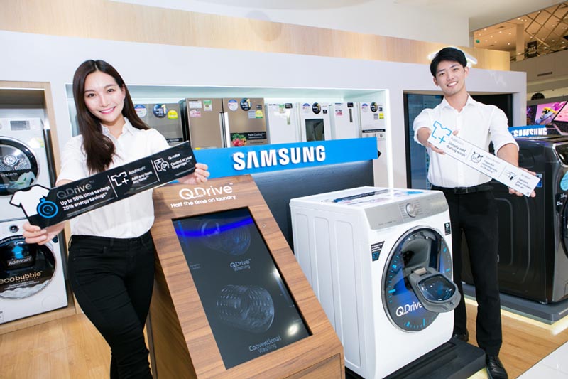 삼성 퀵드라이브 세탁기, 참신한 마케팅·혁신 기술로 동남아서 인기몰이