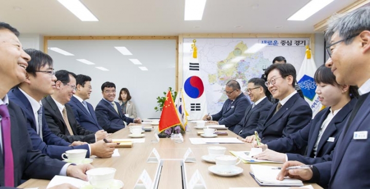 이재명, 천뤼핑 랴오닝성 부성장 접견. 상생협력 방안 논의