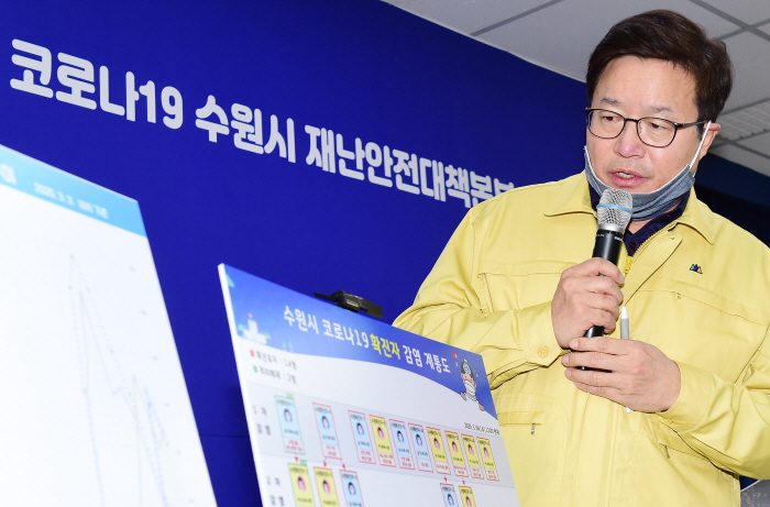 수원시 생명샘교회 지역사회 감염 확산차단 관련 긴급 언론브리핑