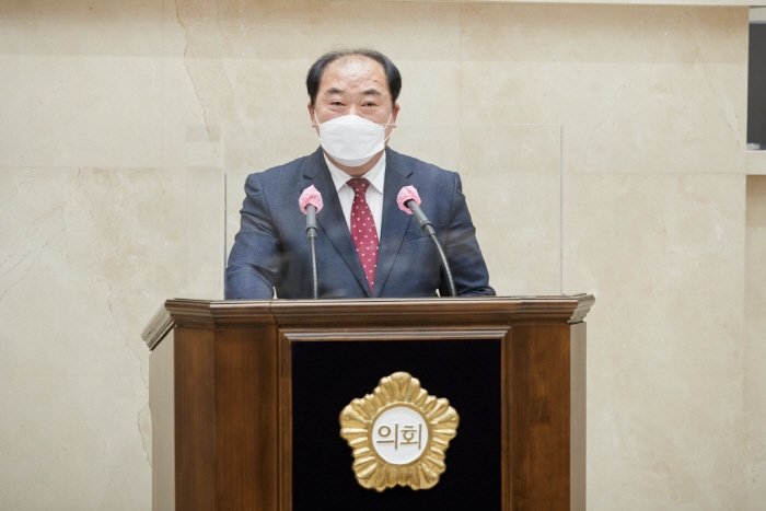 용인시의회 김운봉 의원, 5분 자유발언