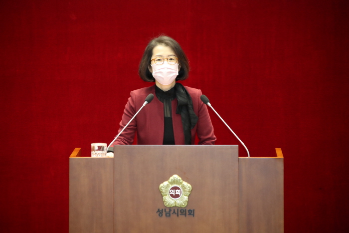 성남시의회 제259회 제2차 정례회 제2차 본회의 김정희 의원 5분 자유발언