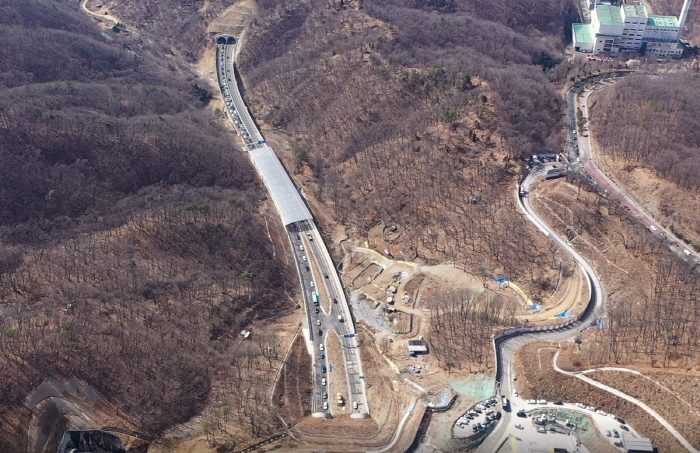 광주~성남간 지방도338호선 이배재터널 구간 4차선 전면 개통