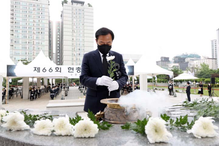 장현국 의장, 제66회 현충일 추념식 참석…“선열께서 지켜낸 자유·평화 