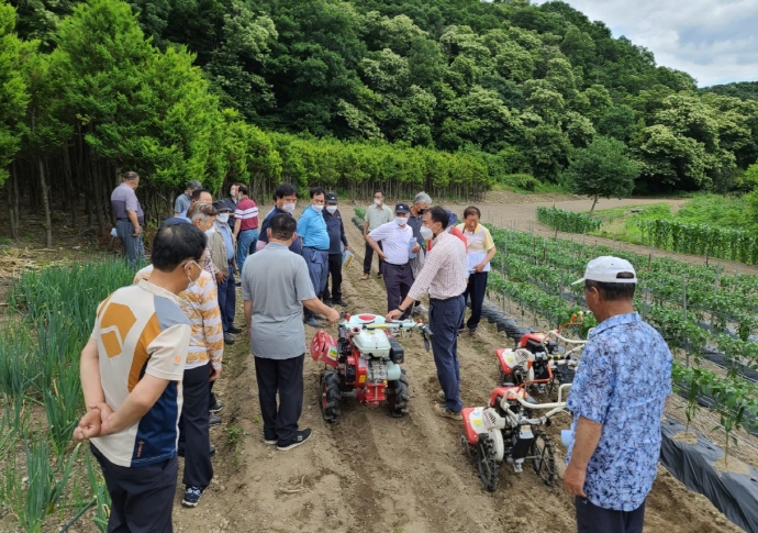 용인시, 농업인 20명에 도시형 농업기계 활용 교육
