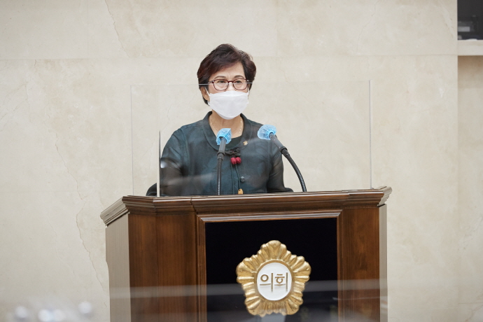 용인시의회 박남숙 의원, 5분 자유발언