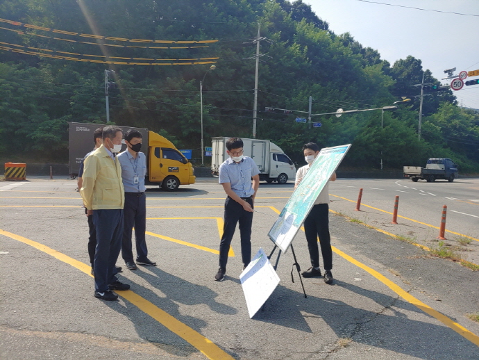 하남시 신욱호 부시장, 주요 7개 광역교통개선대책 현장 점검