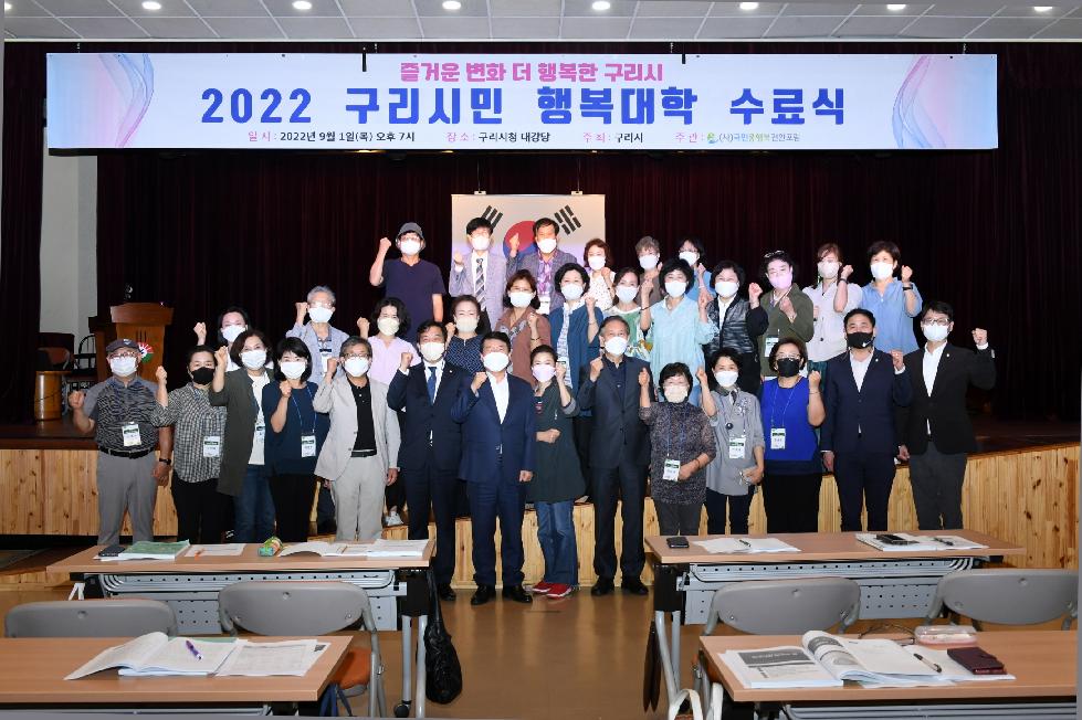 구리시,‘2022 구리시민 행복대학’수료식 개최