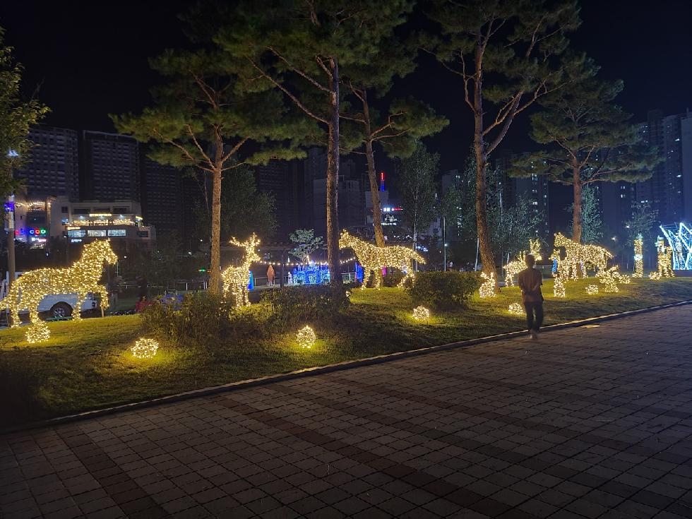 양주시 옥정중앙공원, 루미나리에‘옥정별밤’개최
