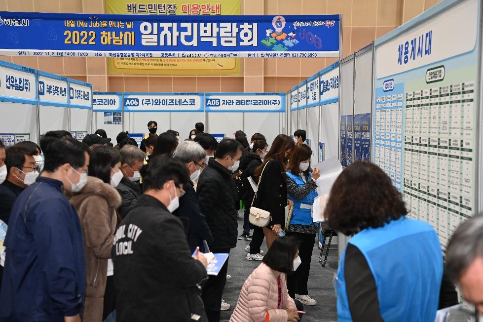 하남시, 일자리박람회 700여명 참여 … 성황리 개최