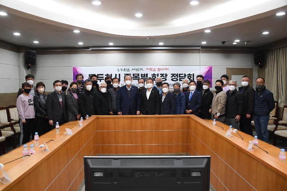 동두천시, ‘체육 종목별 회장 정담회’ 개최
