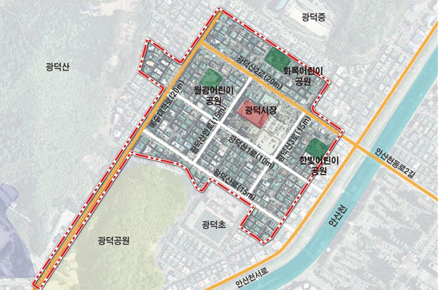 안산시, 월피동 도시재생 활성화 구역 담장허물기·담장도색 지원
