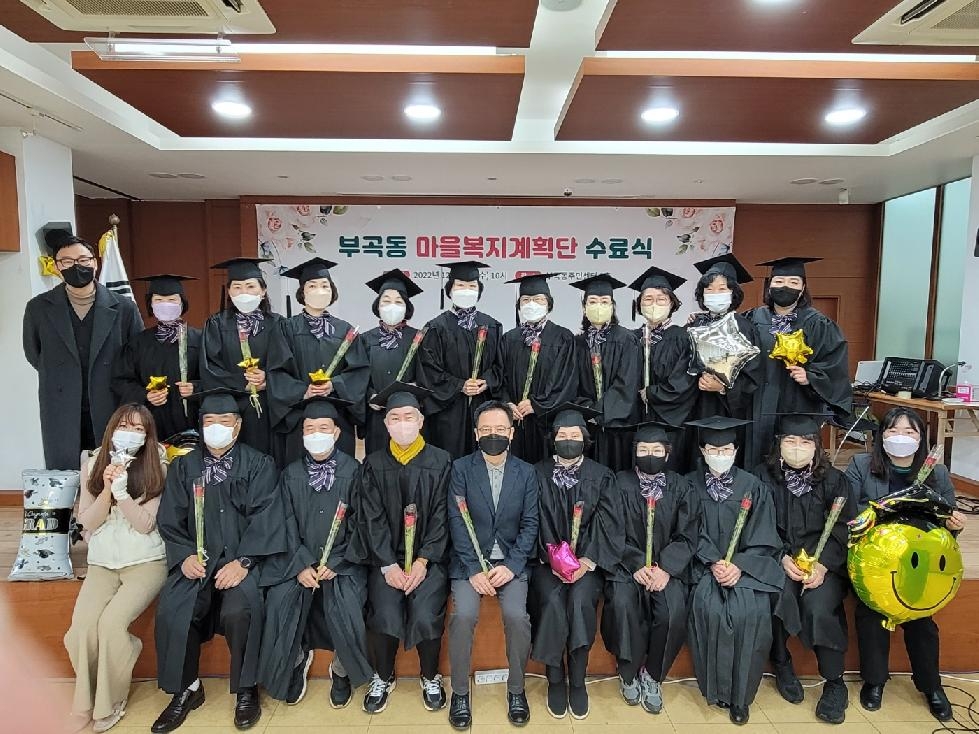 의왕시 부곡동마을복지계획단 수료식 개최