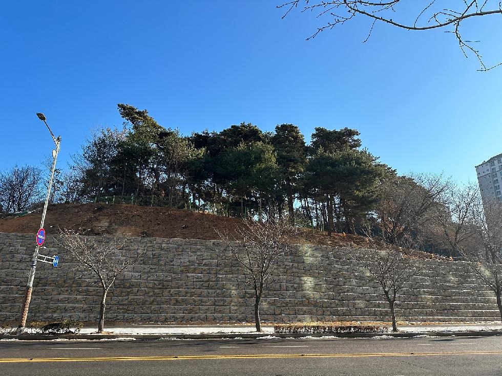 김포시, 걸포중앙공원 사면피해지 복구사업 완료