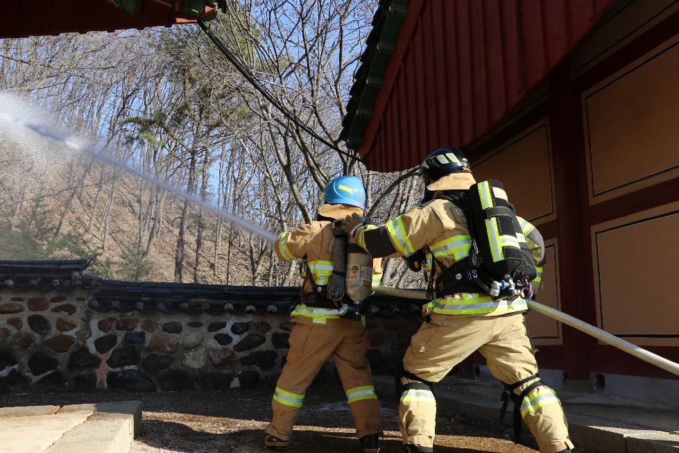 연천소방서, 목조문화재 화재예방을 위한 현지적응훈련 실시