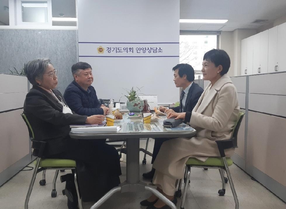 경기도의회 문형근의원,이채명의원, 안양시치매전문요양원 관련 정담회 개최