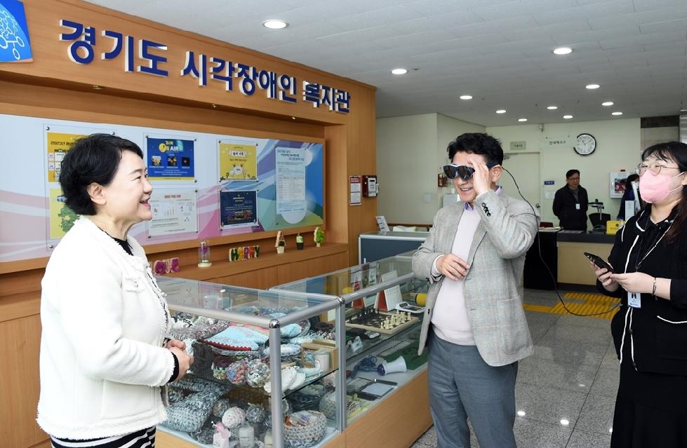 김동근 의정부시장, 경기도시각장애인복지관 방문