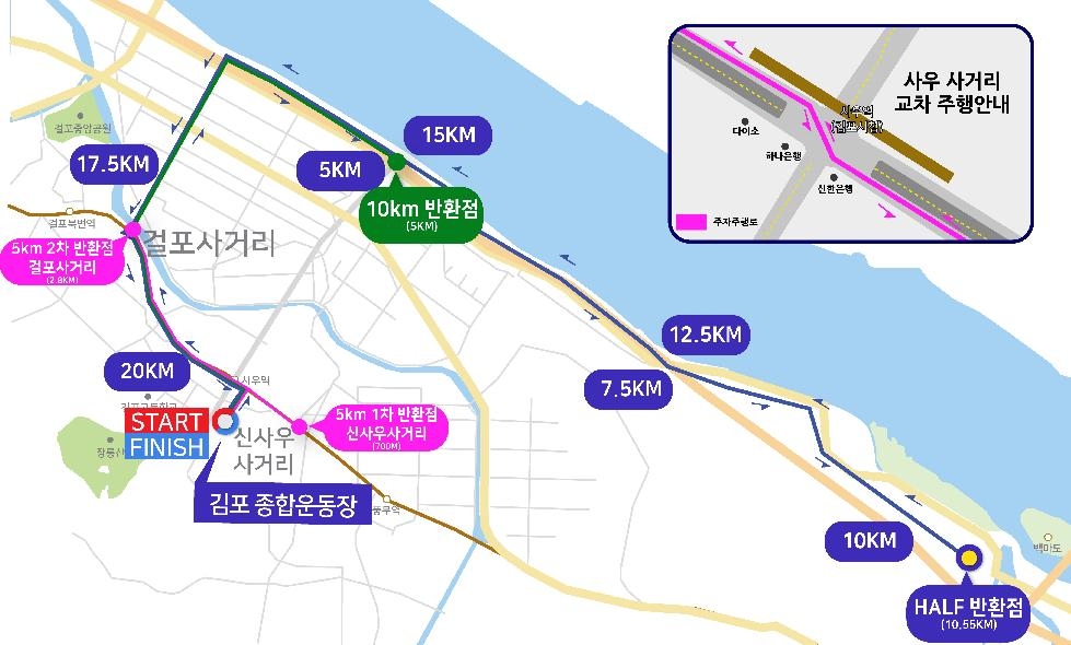 김포시, 제11회 김포한강마라톤 대회 중 ‘교통통제’