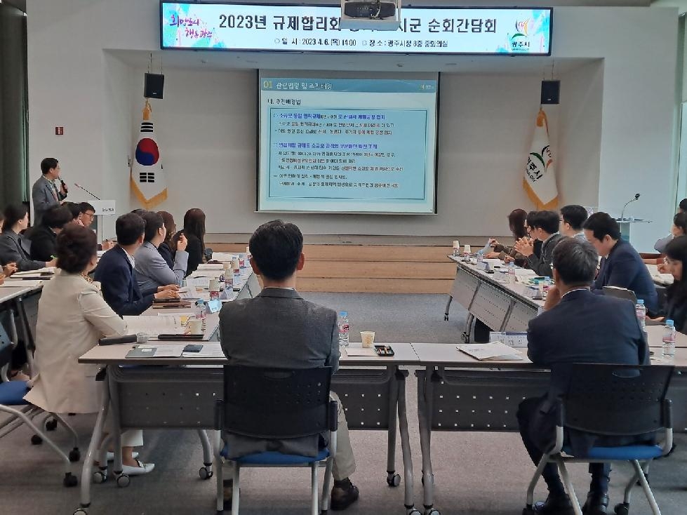 광주시, 2023년 규제개혁 시군 순회간담회 개최