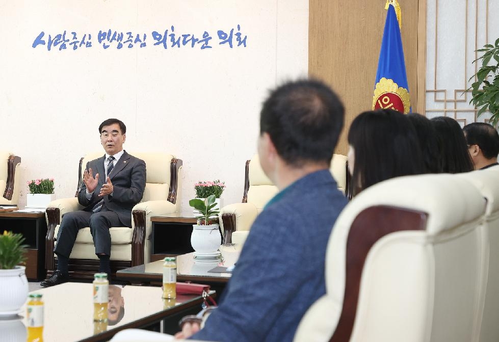 경기도의회 염종현 의장, 12일 부천지역 사회복지 관련 기관장 접견