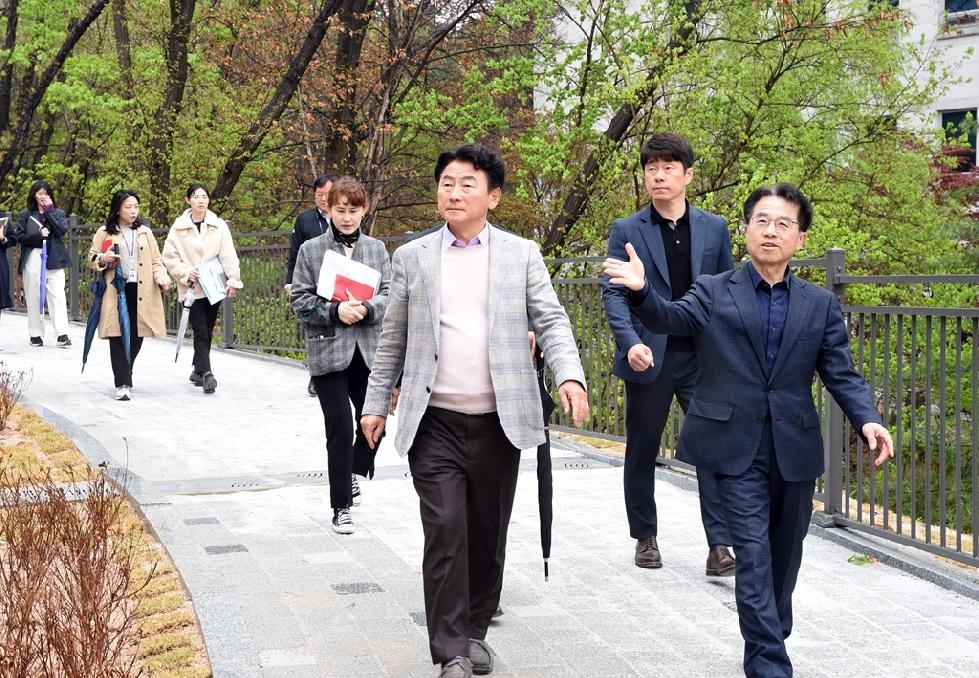 김동근 의정부시장, 청소년도심숲속힐링센터 현장점검