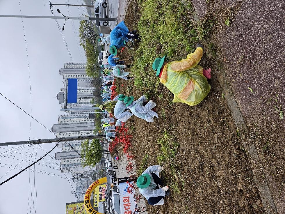 이천시 새마을증포동남녀지도자협의회, 꽃길 가꾸기 식재 활동 실시