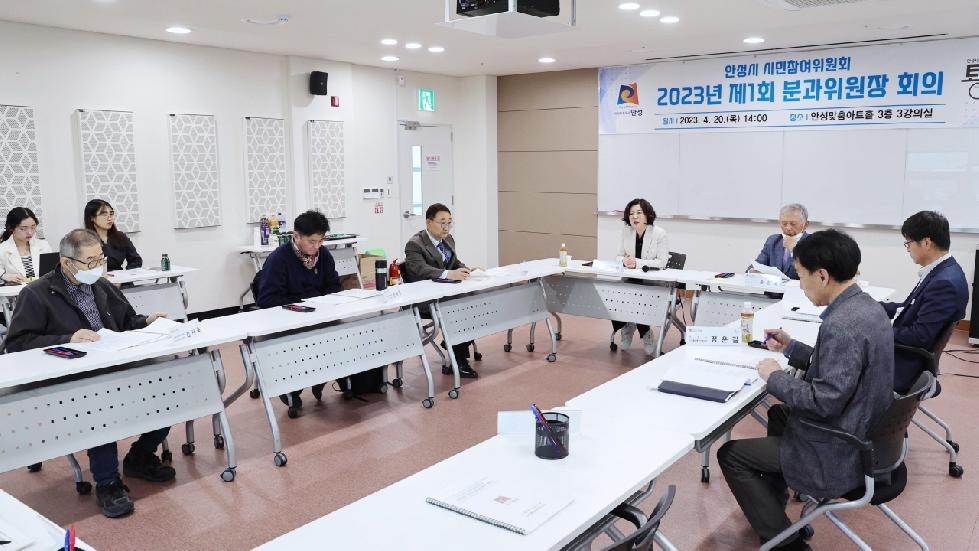 안성시 시민참여위원회 ‘2023년 제1회 분과위원장 회의’ 개최