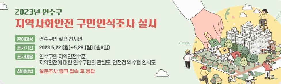 인천 연수구, 2023년 지역사회안전 구민인식조사