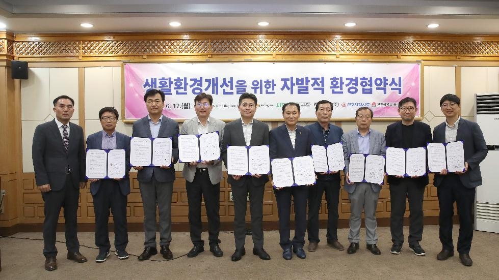 인천 중구-8개 민간 사업장, 쾌적한 지역사회 만들기 협력체계 구축