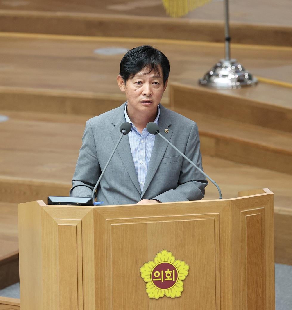 경기도의회 박세원 의원, 도정질문 후쿠시마 오염수 방류 도민 타격 우려.