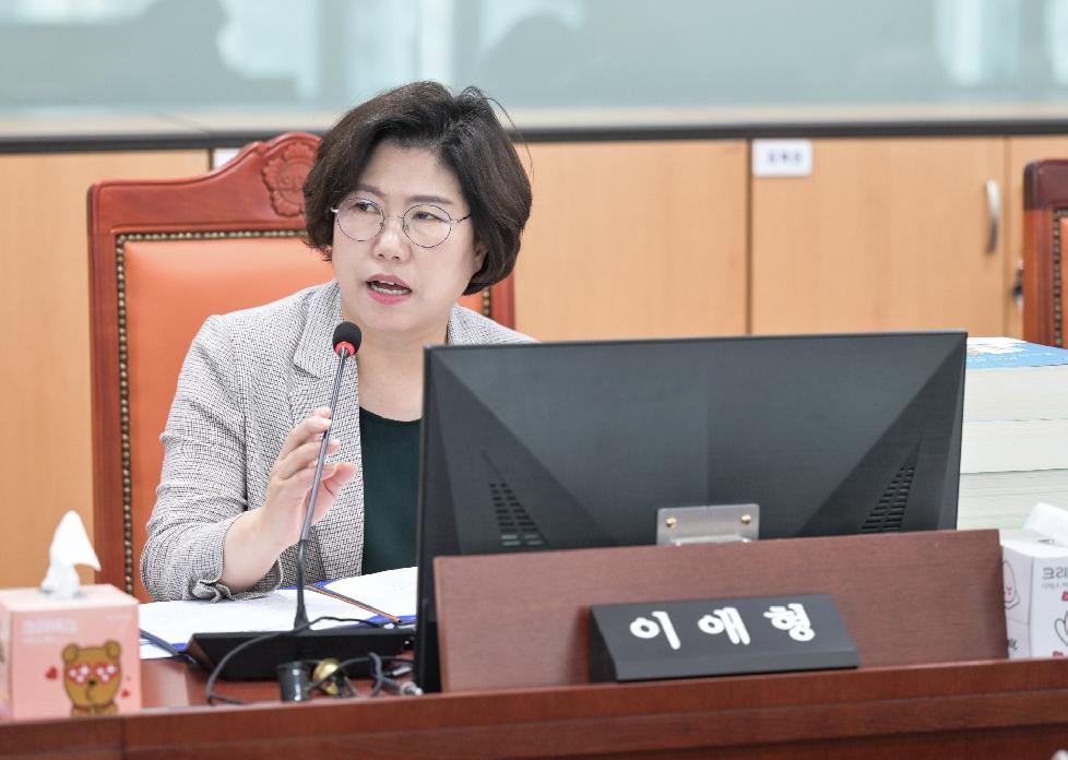 경기도의회 이애형 의원, 여성청소년 생리용품 보편지원쳬계 검토해야