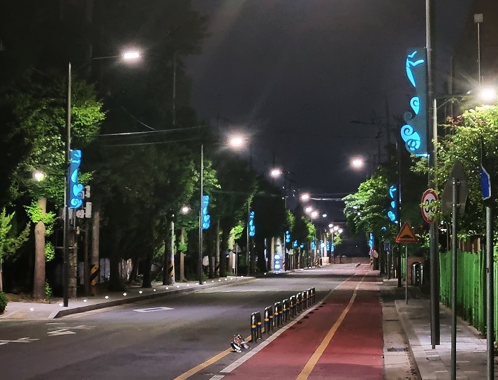 인천 동구, 만석·화수 해안산책로 진입도로 야간경관 사업 완료