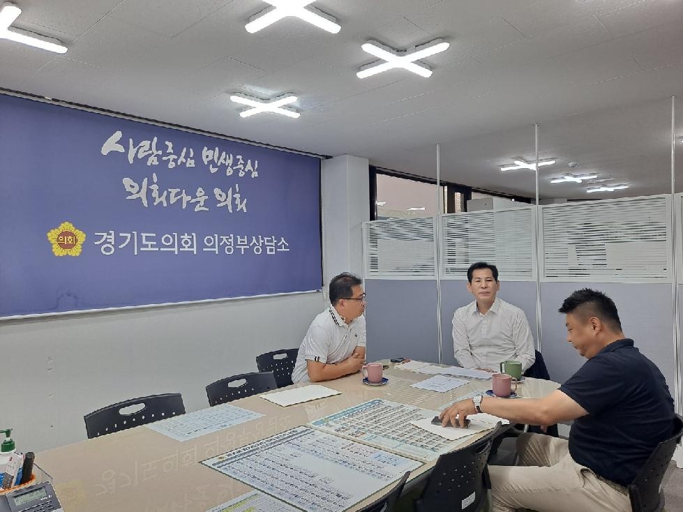 경기도의회 이영봉 의원, 호원동 상우고등학교 승강기 설치 사업계획안 논의