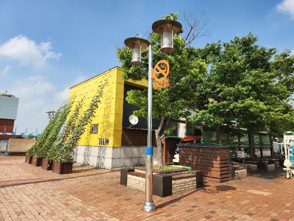 오산시, 도시공원 12곳 금연표지판 정비