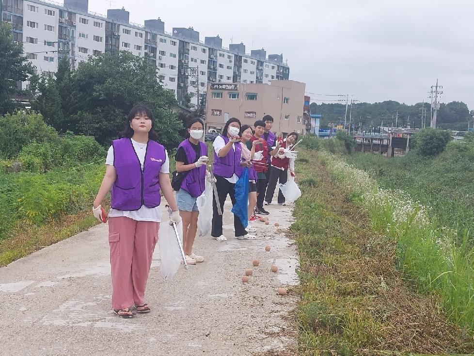 시흥시 깨끗한 마을 만들기,  신현동 자원봉사자회 학생봉사단 활동 전개