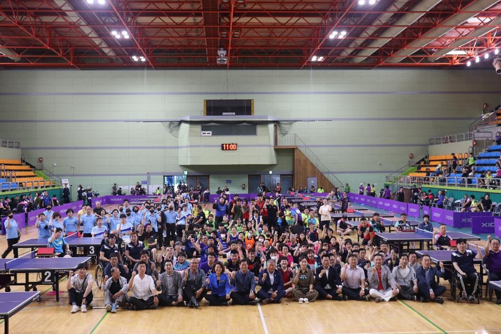 광명시장애인체육회, 2023년 제6회 광명시장배 전국장애인탁구대회 개최