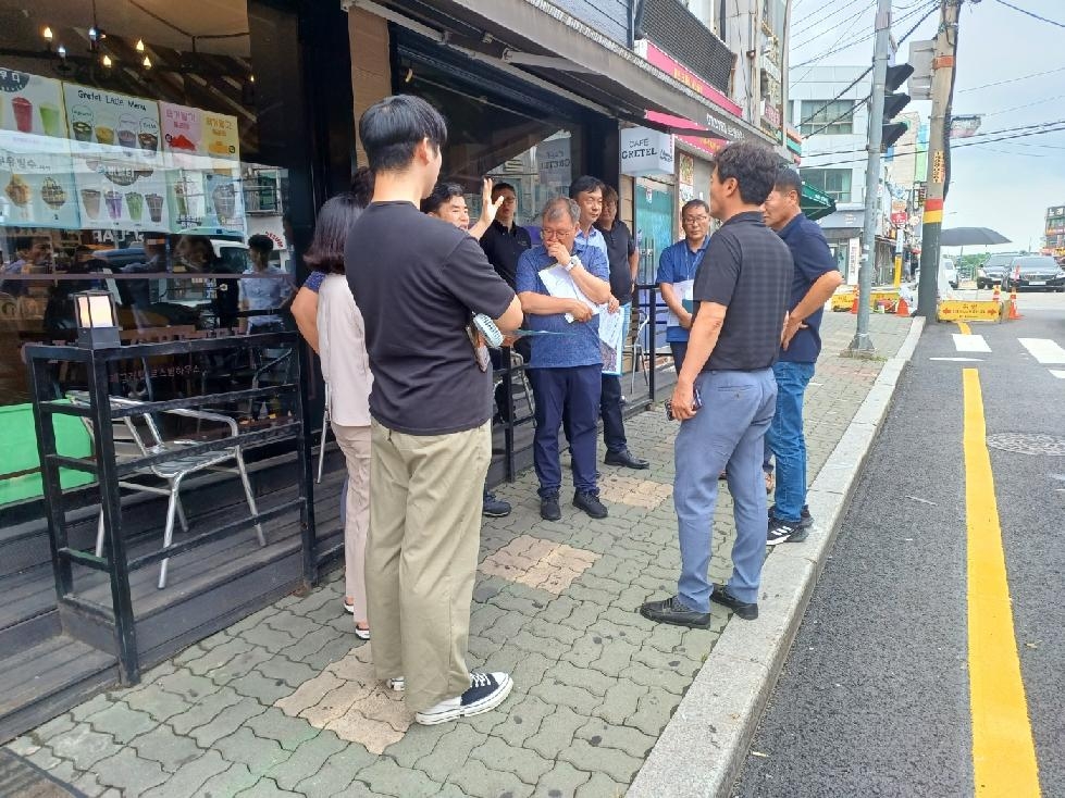 김포시 클린도시사업소장, 도로관리 사업대상지 현장 점검