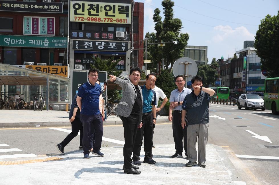 인천 중구, 주민 숙원사업 ‘동인천역 앞 횡단보도 설치’ 완료