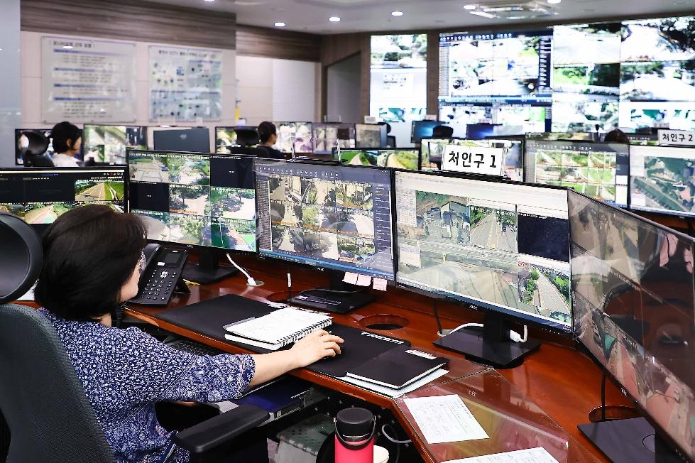 용인시, 묻지마 범죄 대응 다중 밀집지역 방범 CCTV 모니터링 강화