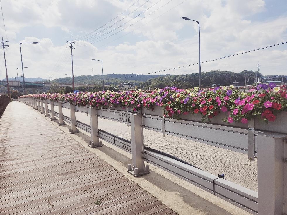 양주시, 주요 도로변 교량 꽃걸이 화분대 설치