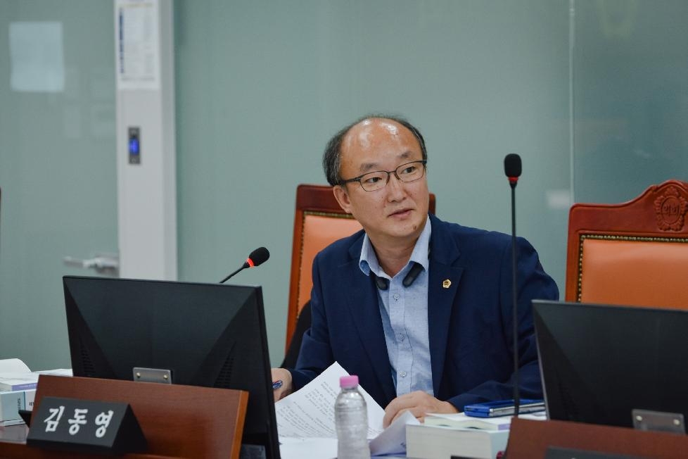경기도의회 김동영 의원, 낮은 집행률 및 관례적 예산수립계획 개선 주문