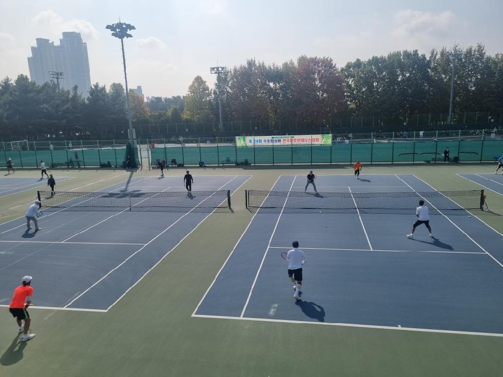 제24회 수원화성배 전국 동호인 테니스 대회 열려