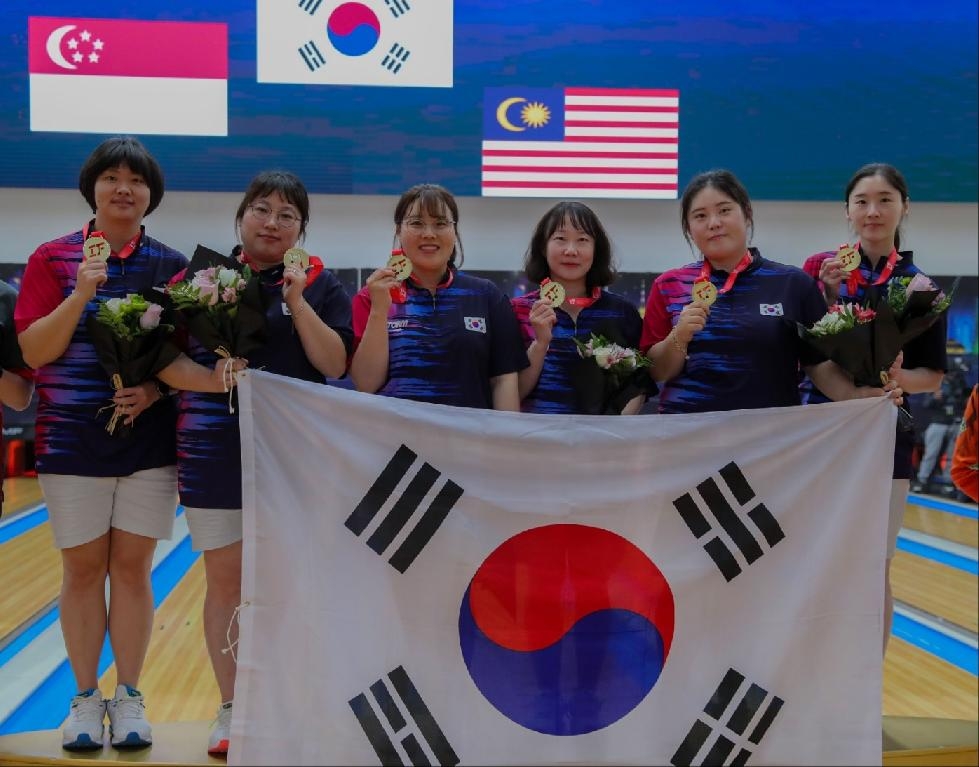 평택시청 손혜린, 2023 국제볼링연맹(IBF) 세계선수권대회 여자 5인조 전 금메달 획득