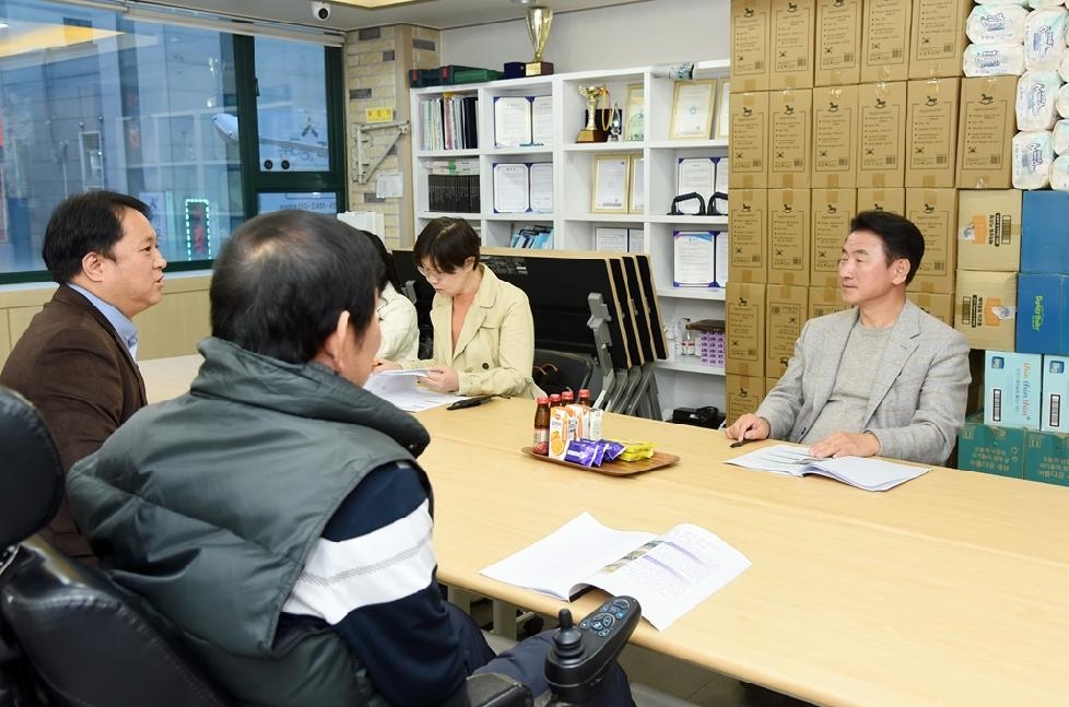 김동근 시장, 의정부장애인자립생활센터 방문해 애로사항 청취