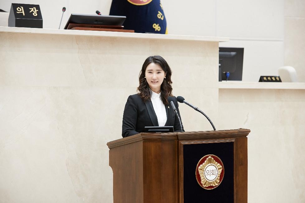 용인시의회 박은선 의원,  용인시 관내 축제 개선 방안 등 시정질문