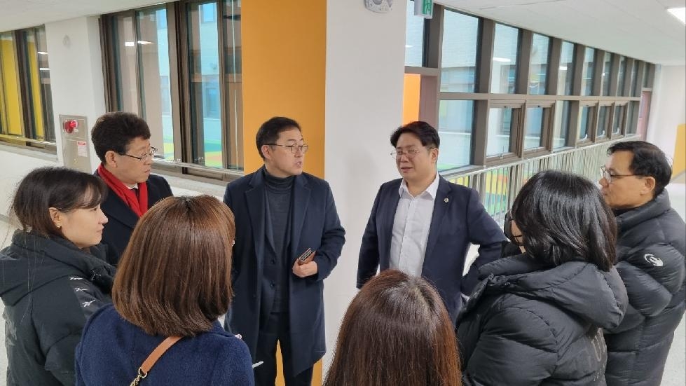 경기도의회 김현석 의원, 율목초·중학교 공사현장 재차 방문