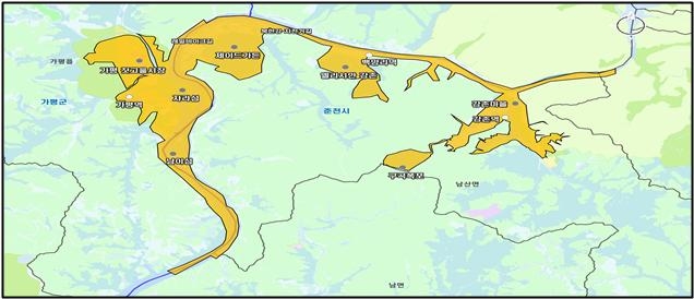 가평군 북한강 수변 관광특구 지정 올해 마무리 한다.