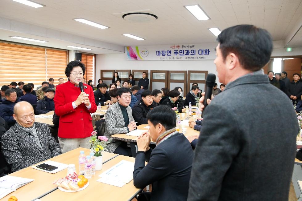 이천시 마장면, 2024년 주민과의 대화 개최