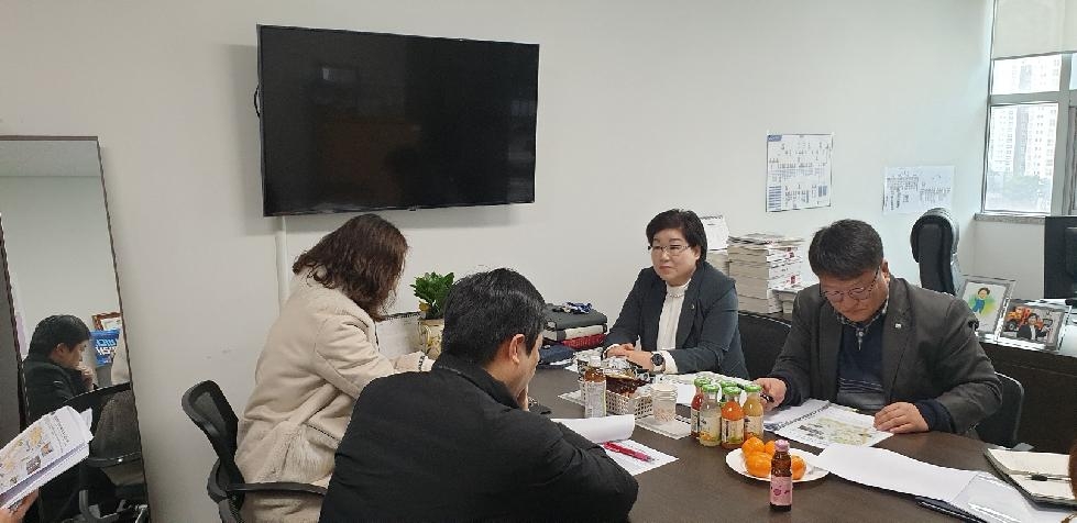 경기도의회 김옥순 의원, 의왕중학교 통학로 안전대책 점검