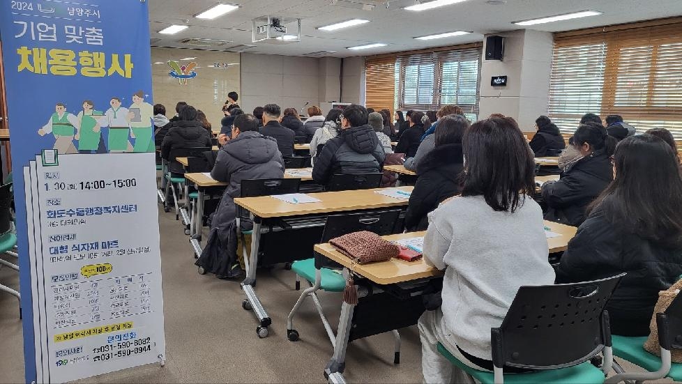 남양주시  기업체 구인난 해소 위한 ‘기업 맞춤형 채용행사’연달아 개최