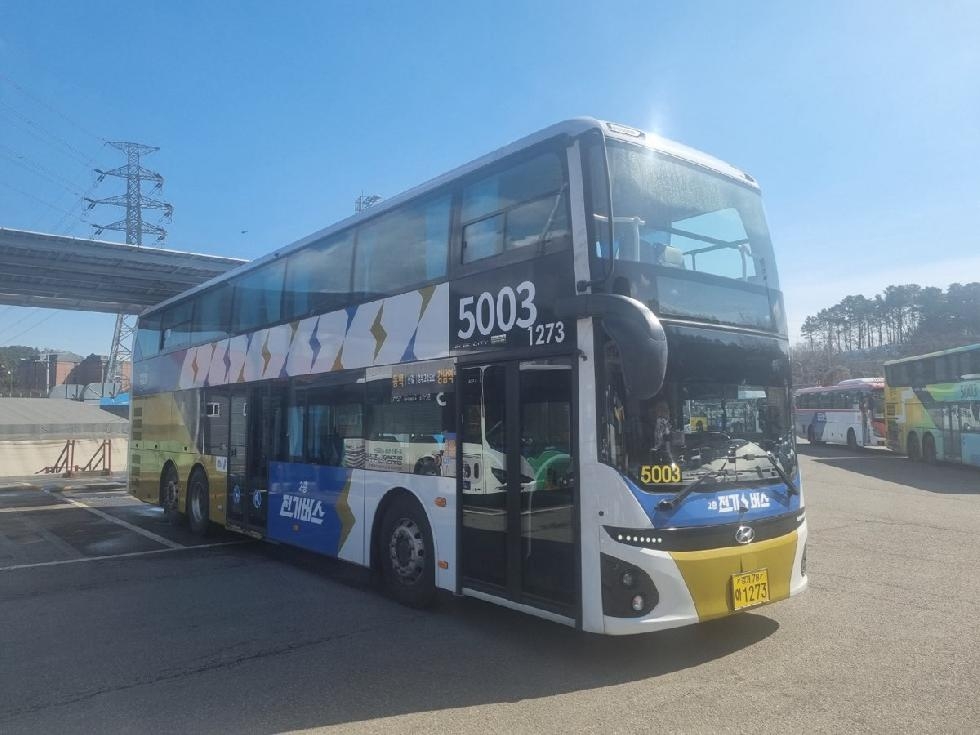 용인시, 광역버스 3개 노선 14대 2층 전기버스로 변경